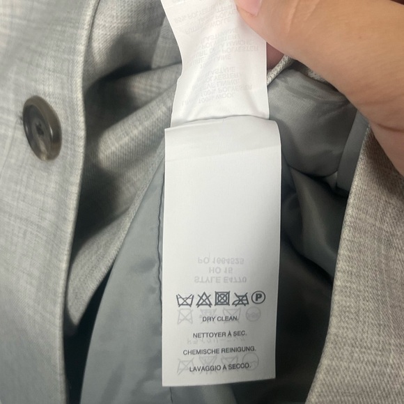 J. Crew Double-Breasted Blazer in Super 120s Wool grey size 8 - Picture 6 of 8